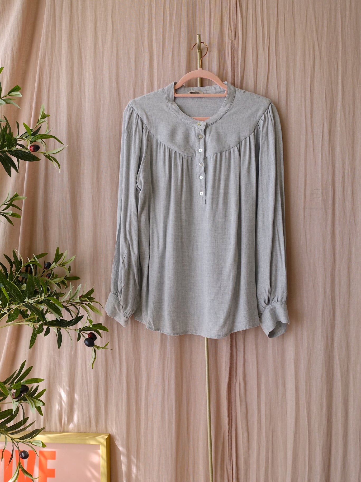 JC Sophie soft visco blouse silver grey