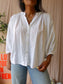JC Sophie loose fit cotton blouse white