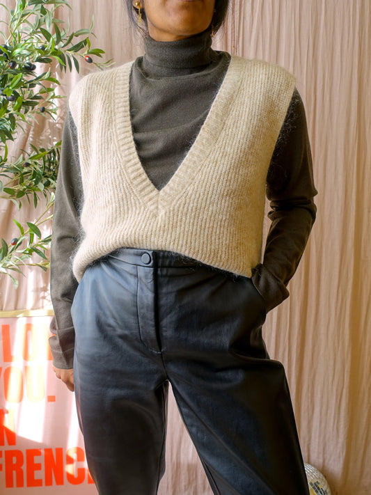 JC Sophie mohairmix pullunder light beige