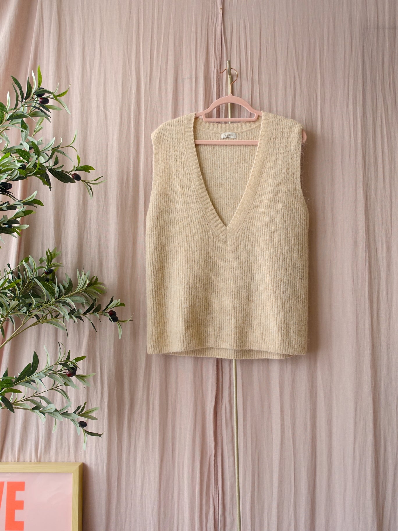 JC Sophie mohairmix pullunder light beige