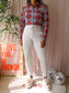 Jane Lushka travel quality floral blouse