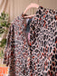 Jane Lushka travel quality leopard print jurk