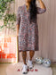 Jane Lushka travel quality leopard print jurk