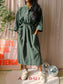 Jane Lushka travel quality midi jurk dark army