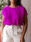 Jane Lushka travel quality tee magenta