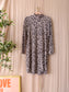 Jane Lushka leopard travelstof jurk nude / coffee