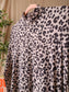 Jane Lushka leopard travelstof jurk nude / coffee