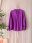 Vintage Johanna mao collar blouse sparkling grape