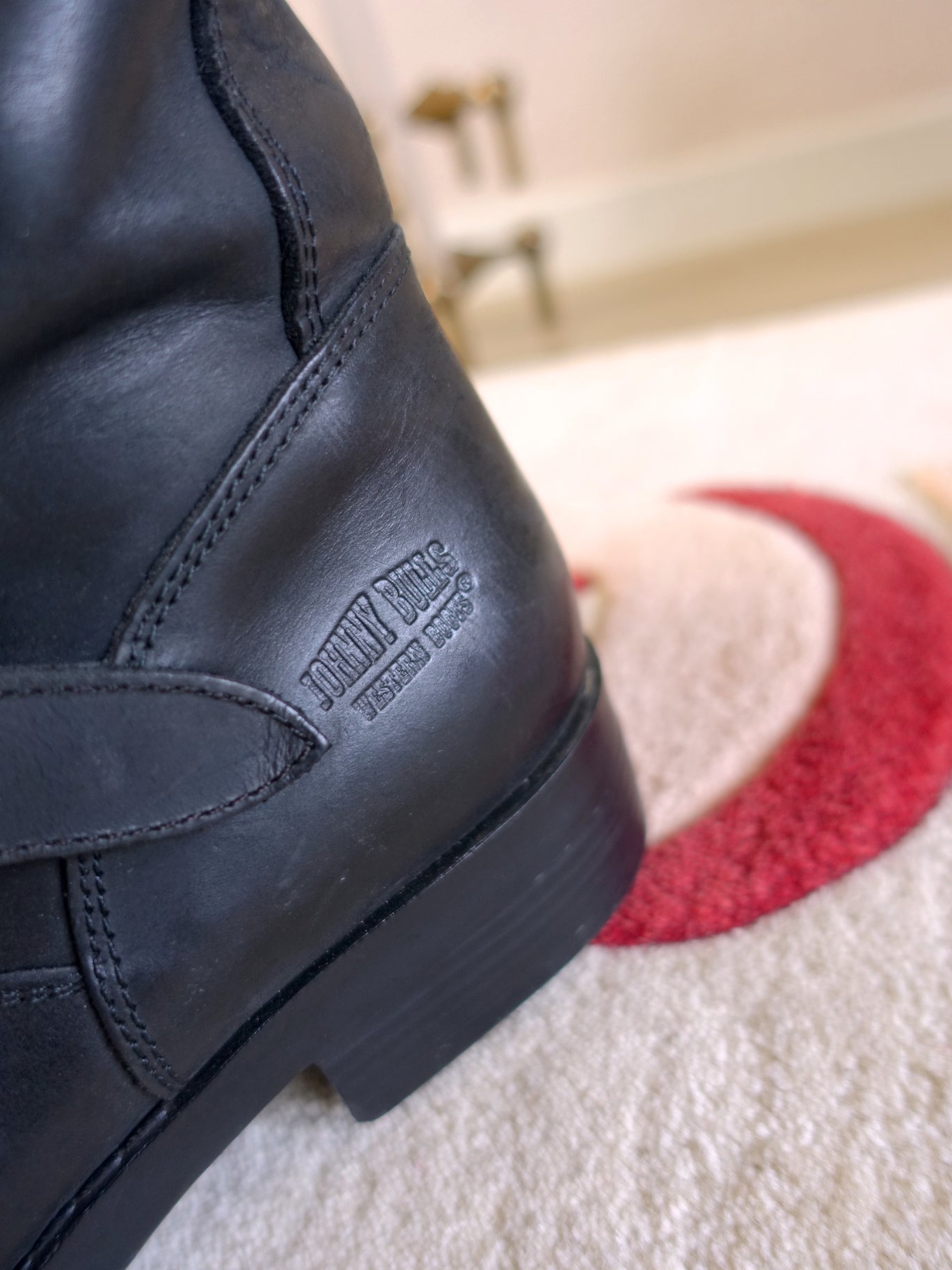 Johnny Bulls mid biker boot zwart