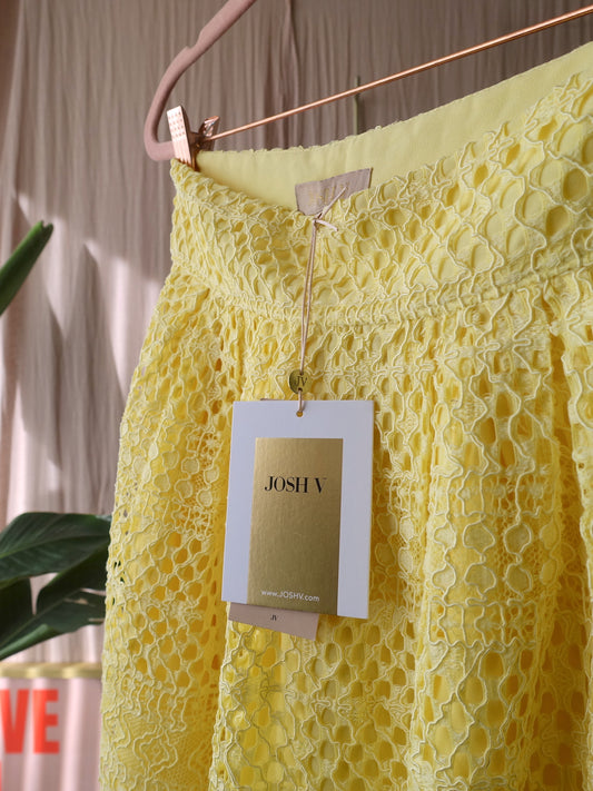 Josh V Jenney midi rok daisy yellow