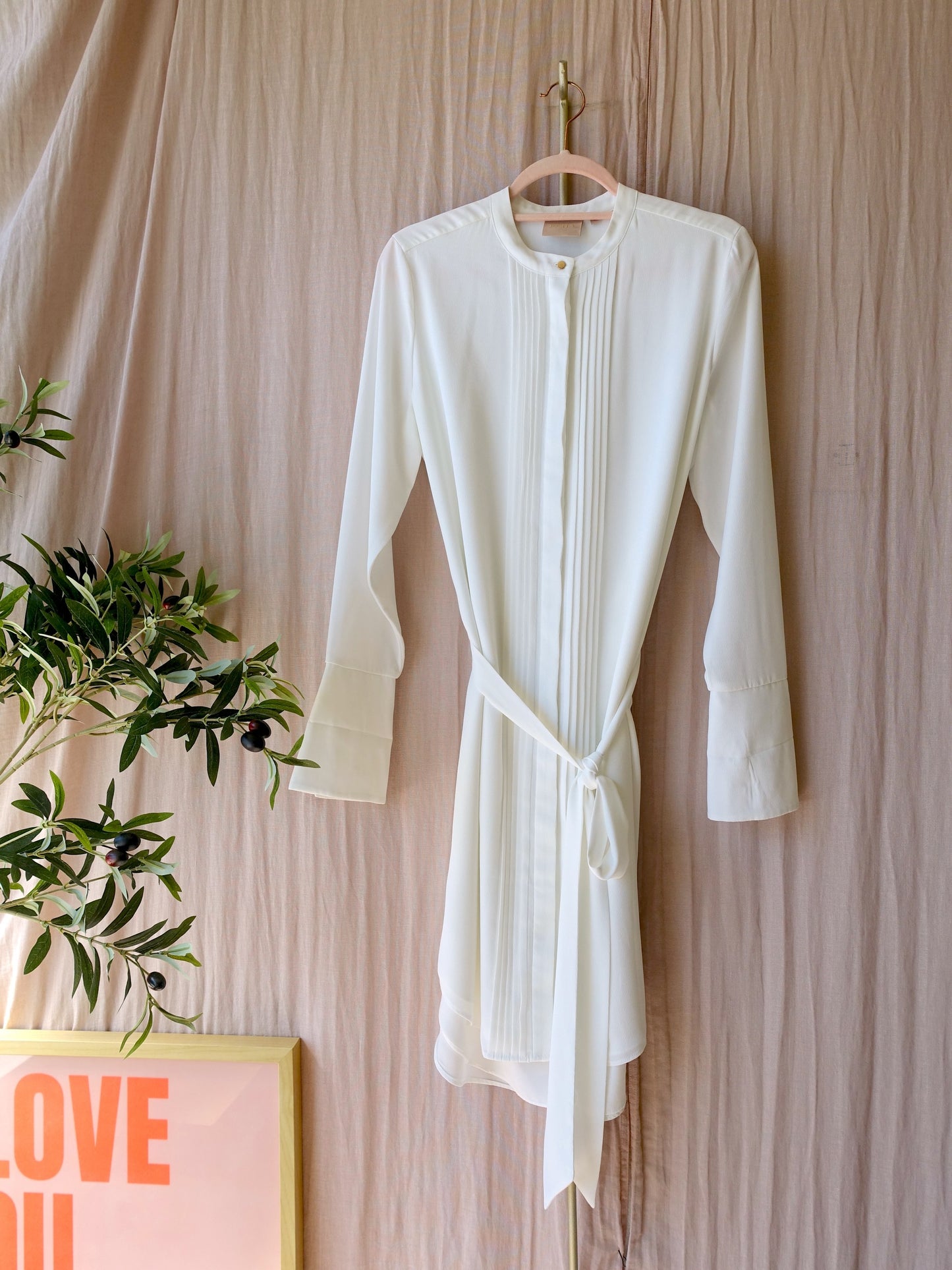 Josh V romee classic jurk off white
