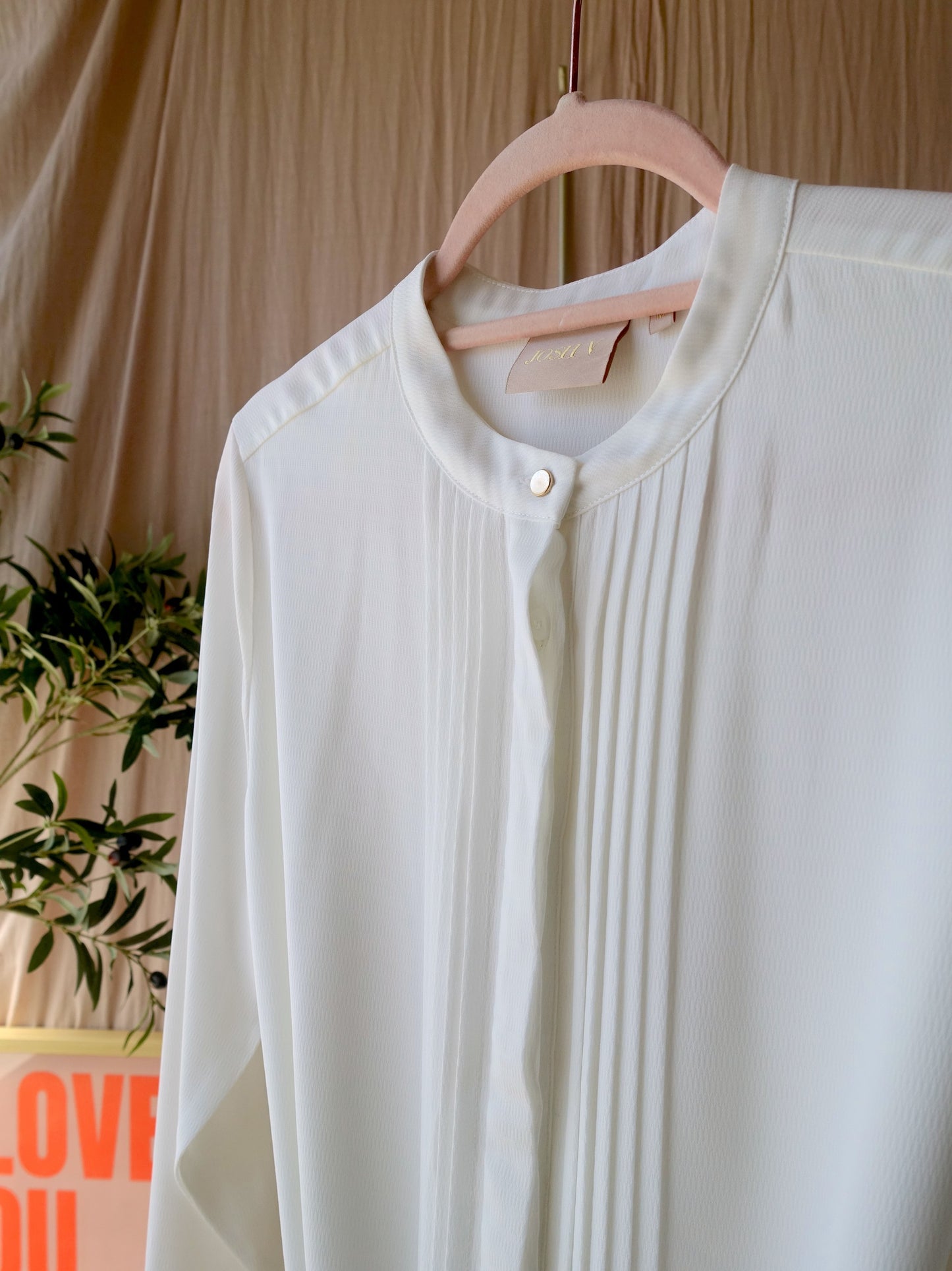 Josh V romee classic jurk off white