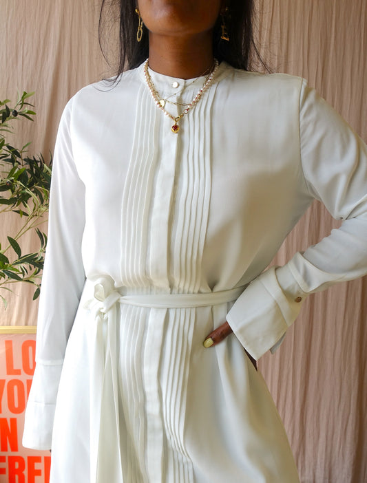 Josh V romee classic jurk off white