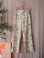 Josh V penelope peony flower bohemian pants nude
