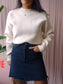Levi's deconstructed denim rok zwart