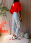 Modström organic cotton takoda tee flame scarlet
