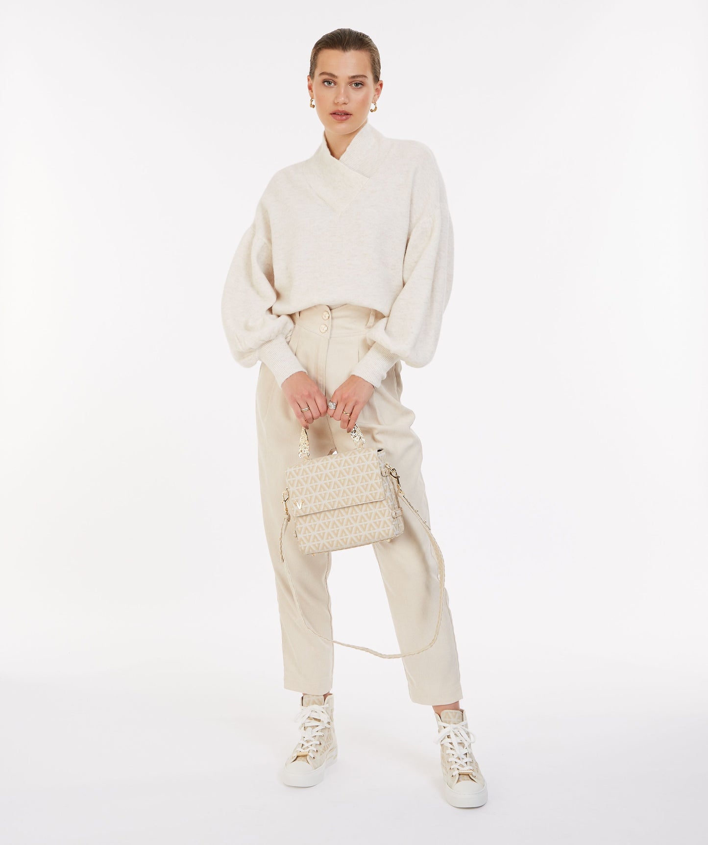 Josh V carther knit whisper white melange