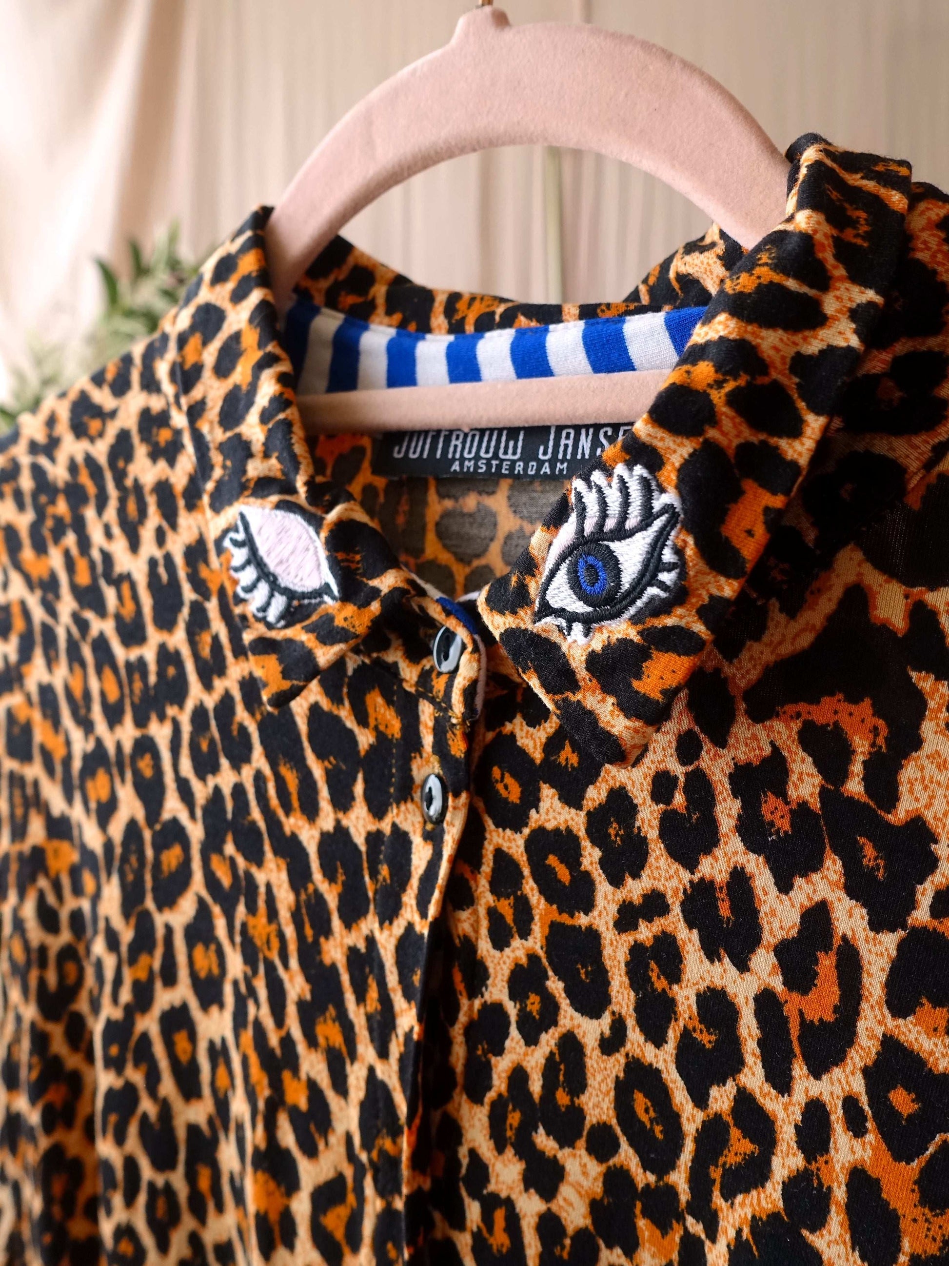 Juffrouw Jansen leopard blousejurk miep