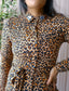 Juffrouw Jansen leopard blousejurk miep