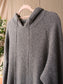 Jumper1234 100% Cashmere hoodie greige taupe