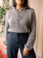 Jumper1234 100% Cashmere hoodie greige taupe