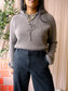 Jumper1234 100% Cashmere hoodie greige taupe