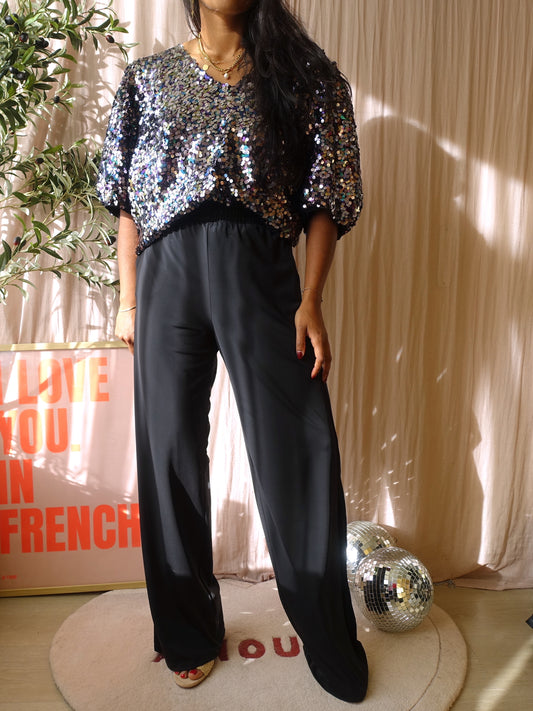 Kaffe curve luna sequin top