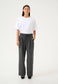 Karen By Simonsen solid straight fit pants charcoal