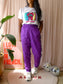 Karl Kani OG tape trackpants violet