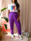 Karl Kani OG tape trackpants violet