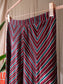 King Louie juno midi rok graphic stripe bordeaux
