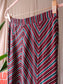 King Louie juno midi rok graphic stripe bordeaux