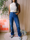 Kuyichi amy bootcut jeans dark denim