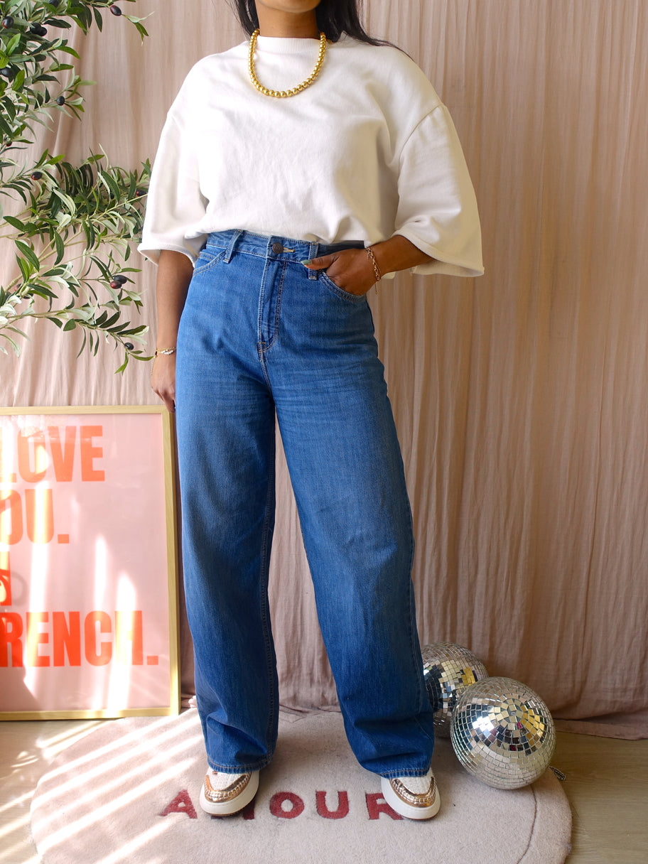 LEE Stella high waist wide leg jeans dye star