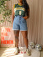 Vintage cropped Seattle Supersonics top emerald