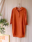 La Salle Amsterdam luxury linnen jurk tangerine tango
