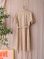 Label Of Elements travel quality jurk ivory cream