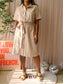 Label Of Elements travel quality jurk ivory cream