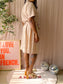 Label Of Elements travel quality jurk ivory cream