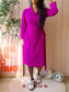LaDress the perfect travel quality wrap jurk fuchsia