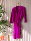 LaDress the perfect travel quality wrap jurk fuchsia