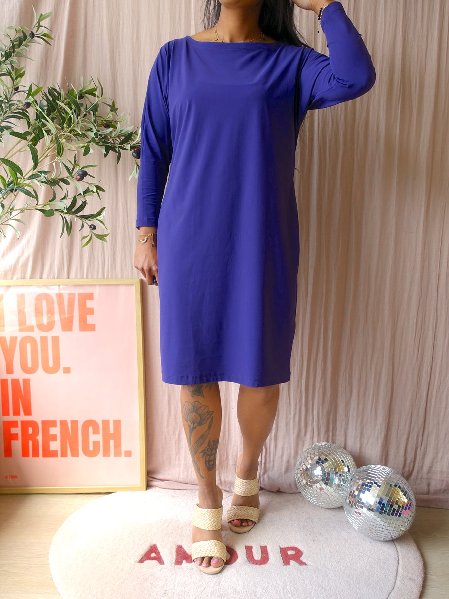 LaDress premium travel quality jurk violet indigo