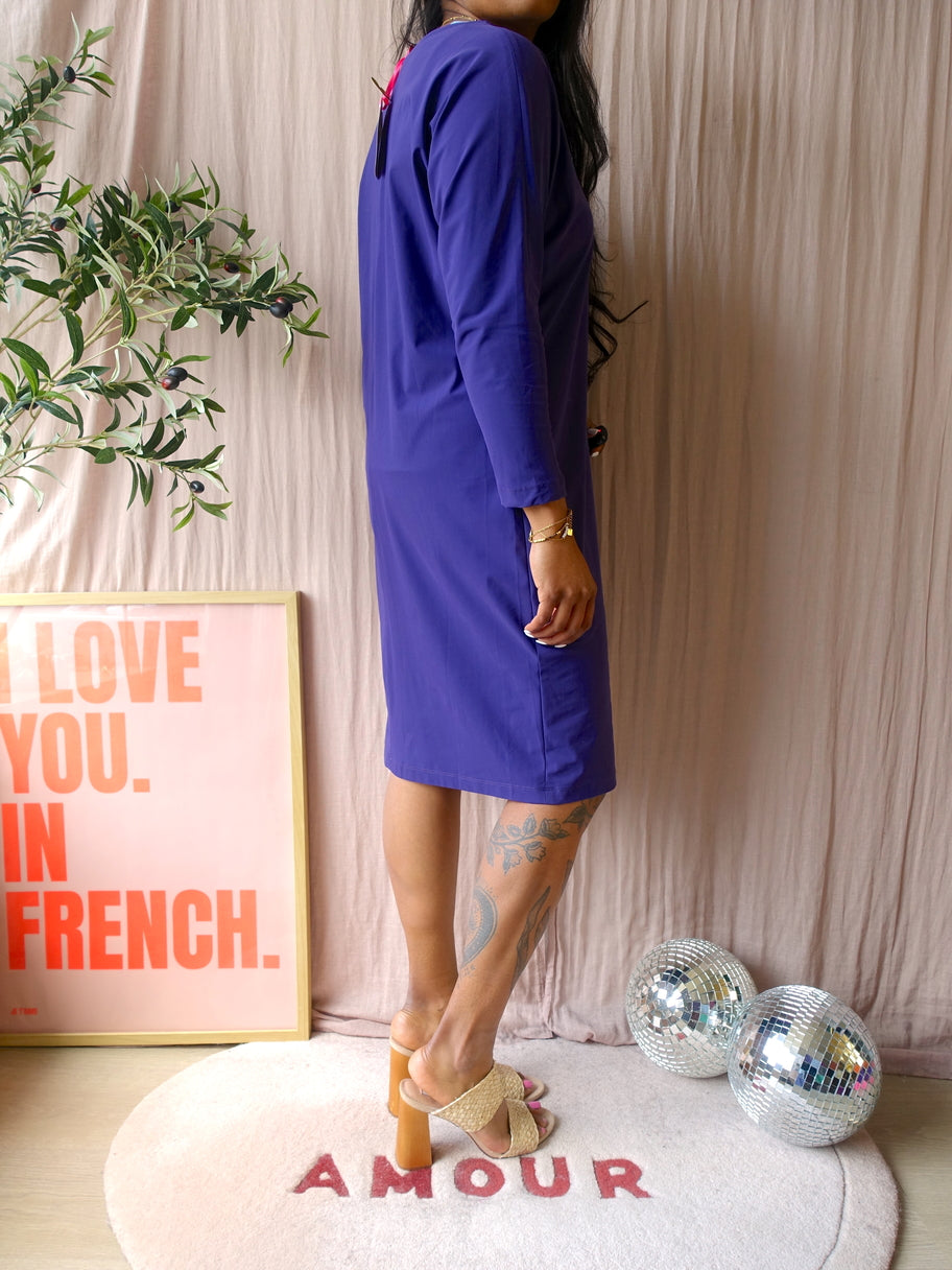 LaDress premium travel quality jurk violet indigo