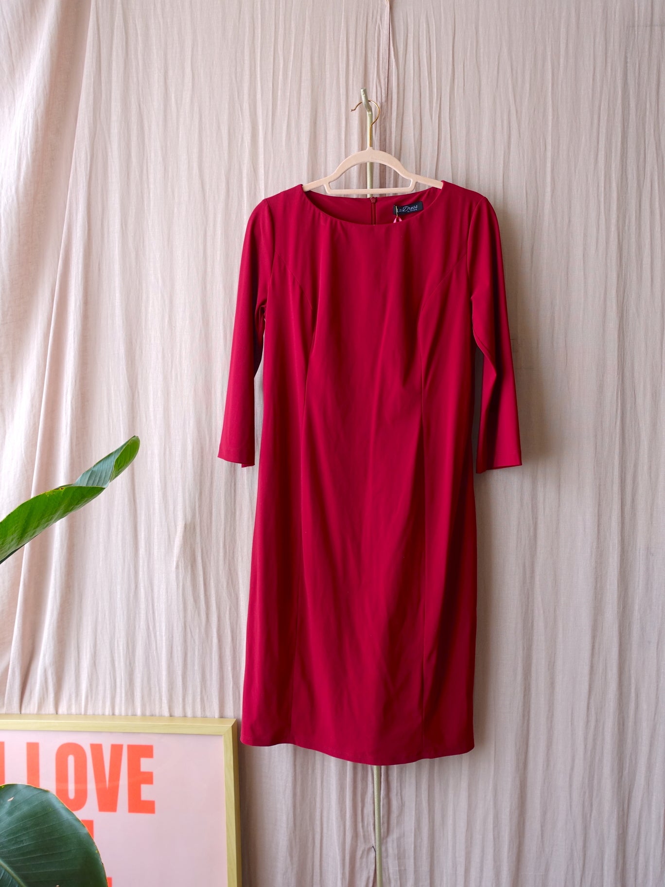 Ladress travel quality classic jurk bordeaux