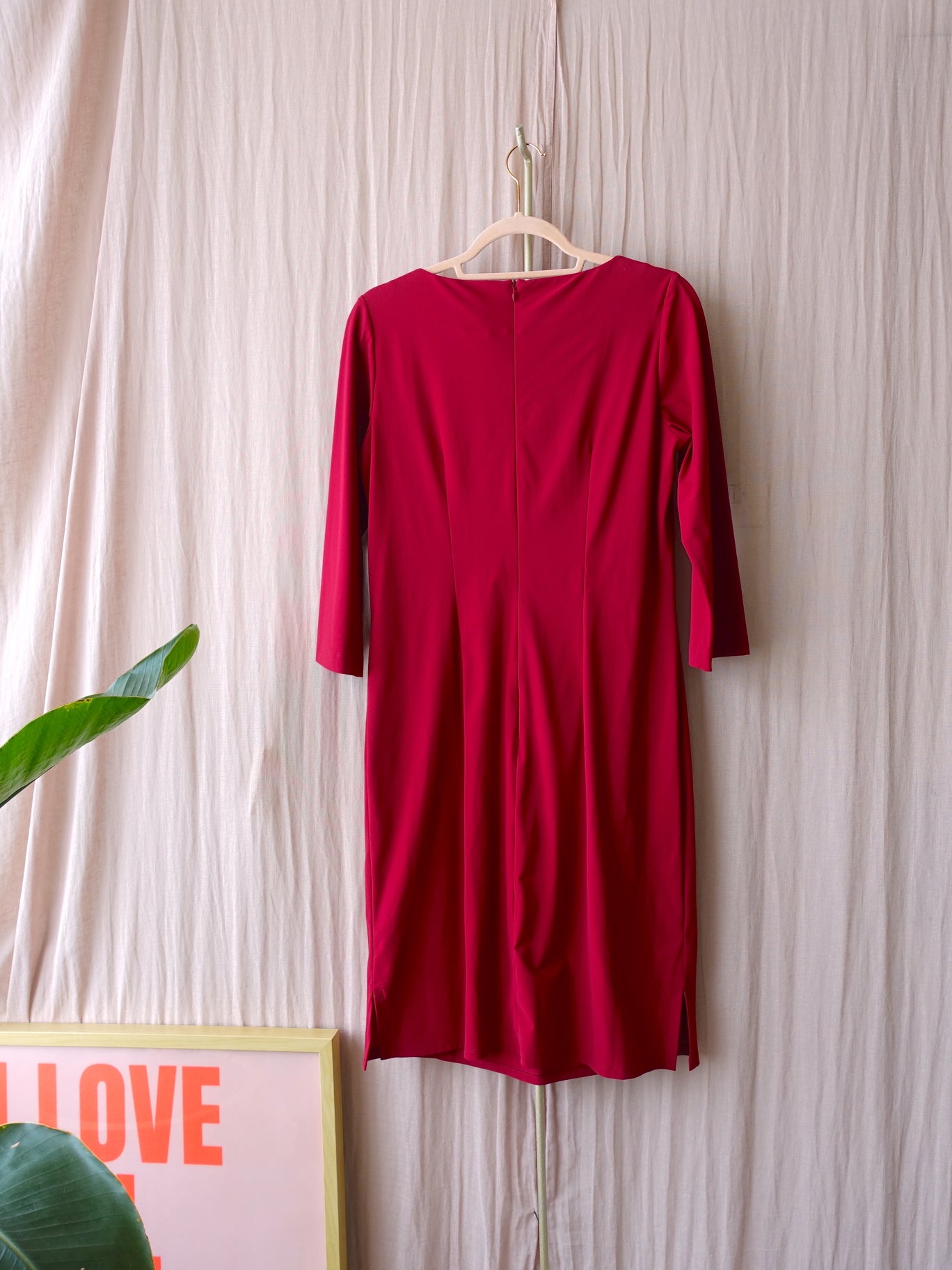 Ladress travel quality classic jurk bordeaux