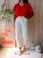 LaDress liz lightweight travel quality top haute red