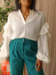 Refined Department Chloe ruffle top wit
