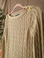 Lauren Ralph Lauren cable knit golden beige