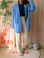Le Grand Sud longer length blazer baby blue