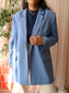 Le Grand Sud longer length blazer baby blue